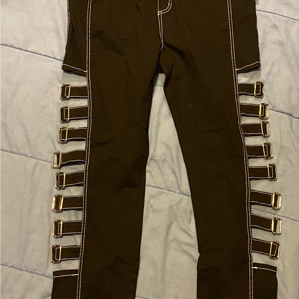 Royal Bones By Tripp Buckle Side Skinny Jeans